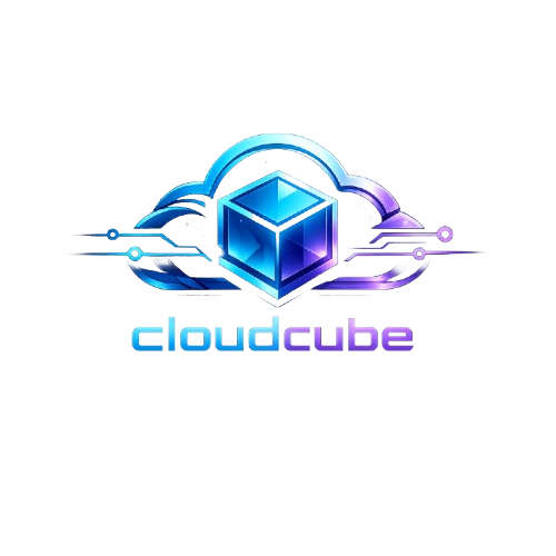 Cloud Cube logo white